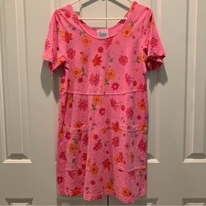 Fresh Produce Colorful Pink Floral Print Dress S